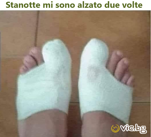Stanotte mi sono alzato due volte