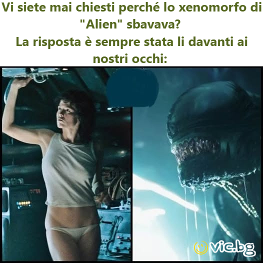 ‘te mai chiesti perché lo xenomorfo di "Alien" sbavava? La risposta è sempre stata li davanti ai nostri occhi: