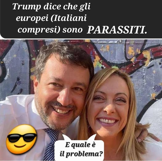 Trump dice che gli europei (Italiani compresi) sono PARASSITI. E quale è il problema?