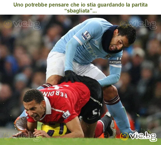 Uno potrebbe pensare che io stia guardando la partita “sbagliata”...