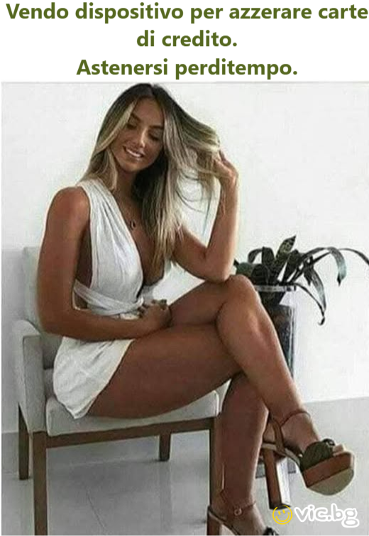 Vendo dispositivo per azzerare carte di credito. Astenersi perditempo.
