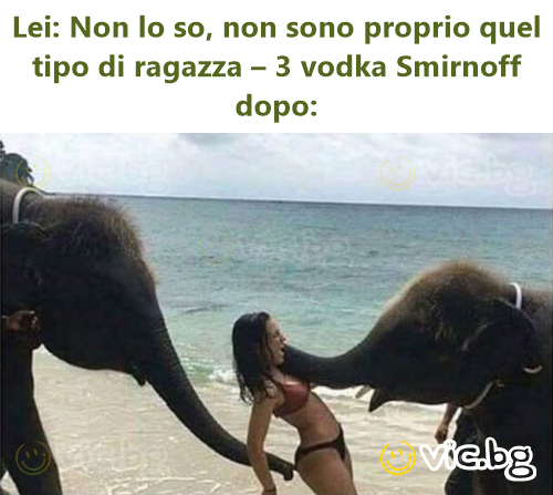 Elle: Je ne sais pas, je ne suis pas vraiment ce genre de fille – 3 vodkas Smirnoff plus таrd: