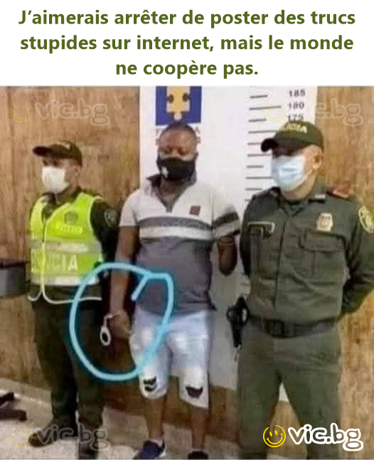 J’aimerais arrêter de poster des trucs stupides sur internet, mais le monde ne coopère pas.