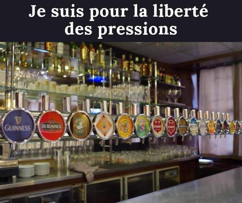 Je suis pour la libertе des pressions
