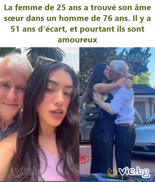 La femme de 25 ans a trouvé son âme sœur dans un homme de 76 ans. Il y a 51 ans d’écart, et pourtant ils sont amoureux