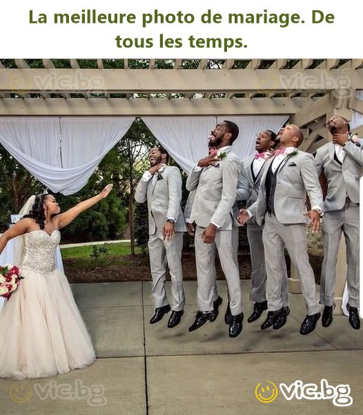 La meilleure photo de mariage. De tous les temps.