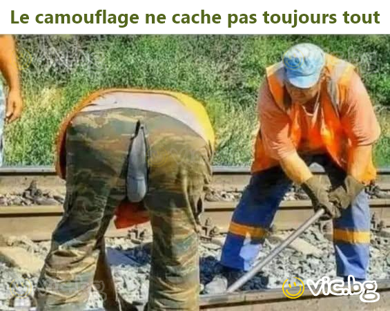 Le camouflage ne cache pas toujours tout