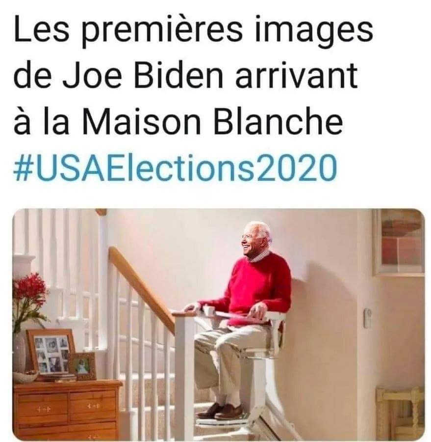 Les images de Joe Biden arrivant la Maison Blanche
