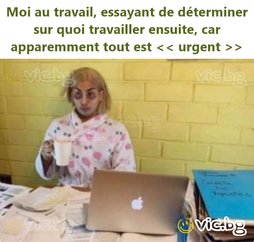 Moi au travail, essayant de déterminer sur quoi travailler ensuite, car apparemment tout est  >