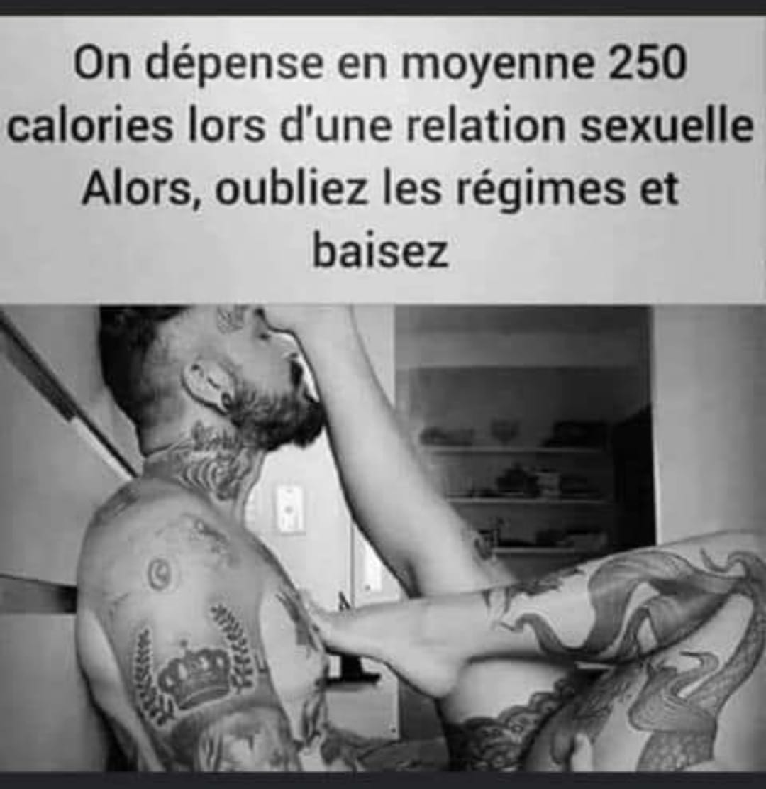 On dépense en moyenne 250 calories lors d'une relation sexuelle Alors, oubliez les régimes et baisez