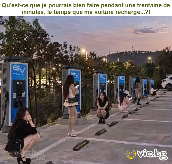 Qu'est-ce que je pourrais bien faire pendant une trentaine de minutes, le temps que ma voiture recharge...?!