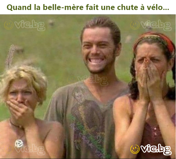 Quand la belle-mère fait une chute à vélo...