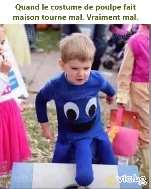 Quand le costume de poulpe fait maison tourne mal. Vraiment mal.