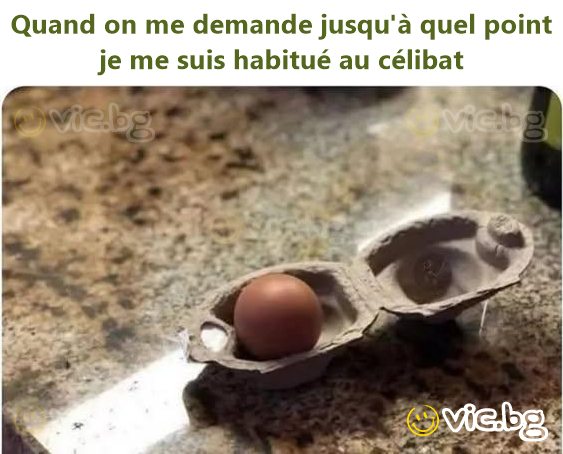 Quand on me demande jusqu'à quel point je me suis habitué au célibat