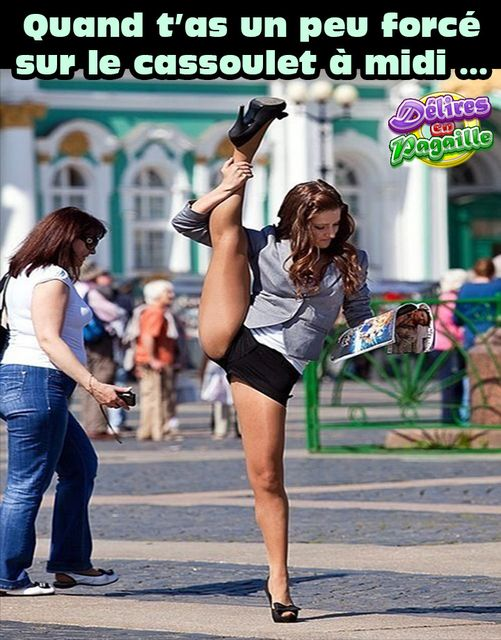 Quand t'as un peu forcé sur le cassoulet à midi...