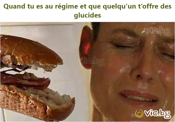 Quand tu es au régime et que quelqu’un t’offre des glucides