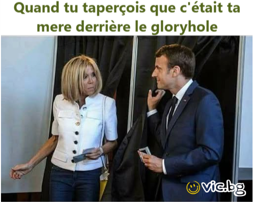 Quand tu taperçois que c'était ta mere derrière le gloryhole