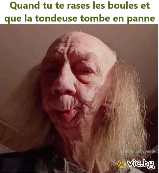 Quand tu te rases les boules et que la tondeuse tombe en panne