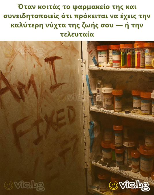 Quand tu vérifies son armoire à pharmacie et réalises que tu t'apprêtes à vivre la meilleure nuit de ta vie — ou la dernière