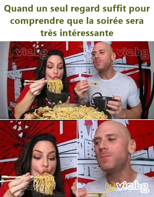 Quand un seul regard suffit pour comprendre que la soirée sera très intéressante