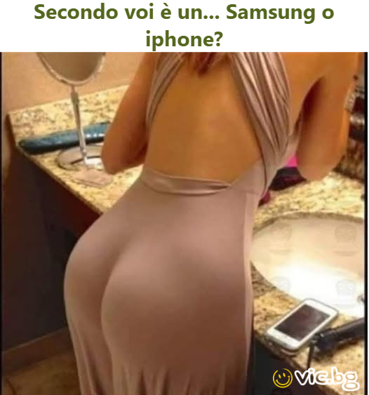 Secondo voi è un... Samsung o iphone?