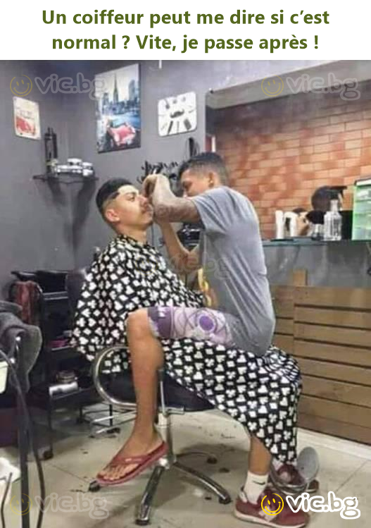 Un coiffeur peut me dire si c’est normal ? Vite, je passe après !