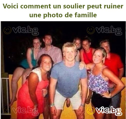 Voici comment un soulier peut ruiner une photo de famille