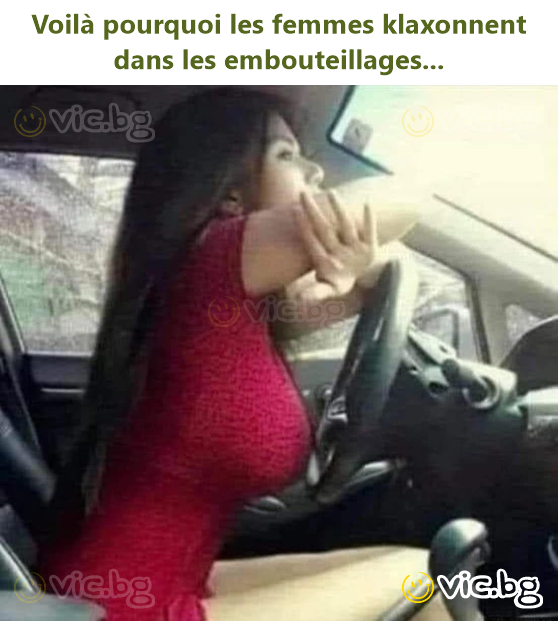 Voilà pourquoi les femmes klaxonnent dans les embouteillages...