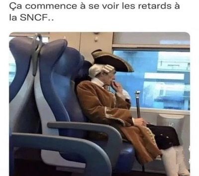 Ça commence à se voir les retards à la SNCF..