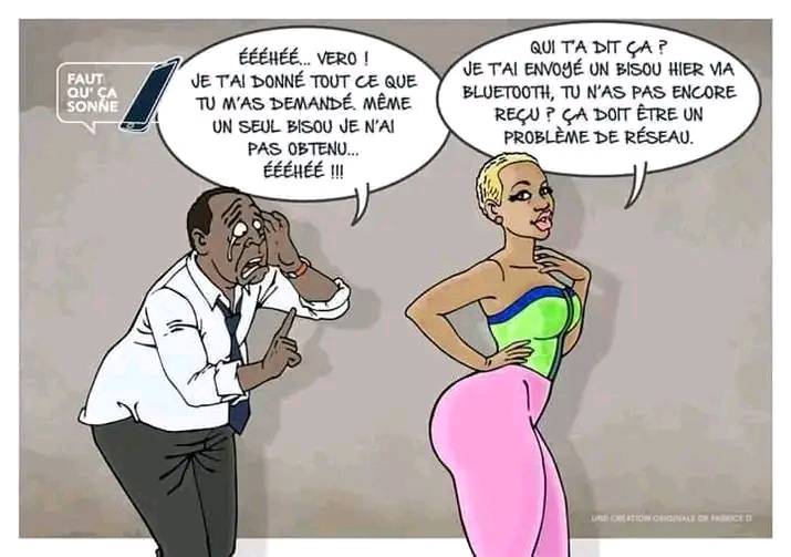 Éééhéé... Vero ! Je tai donné tout ce que tu m'as demandé. Même un seul isou je n'ai pas obtenu... Éééhéé !! Qui ta dit ça ? Je tai envoyé un bisou hier via bluetooth, tu n'as pas encore reçu? ça doit...
