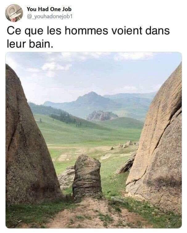 Се que Ies hommes voient dans leur bain.