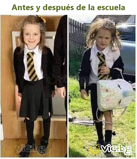 Antes y después de la escuela