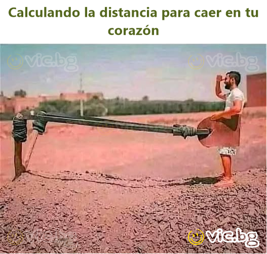 Calculando la distancia para caer en tu corazón