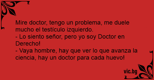 Chiste del doctor en derecho