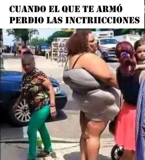 Cuando el que te armó perdio las inctriicciones