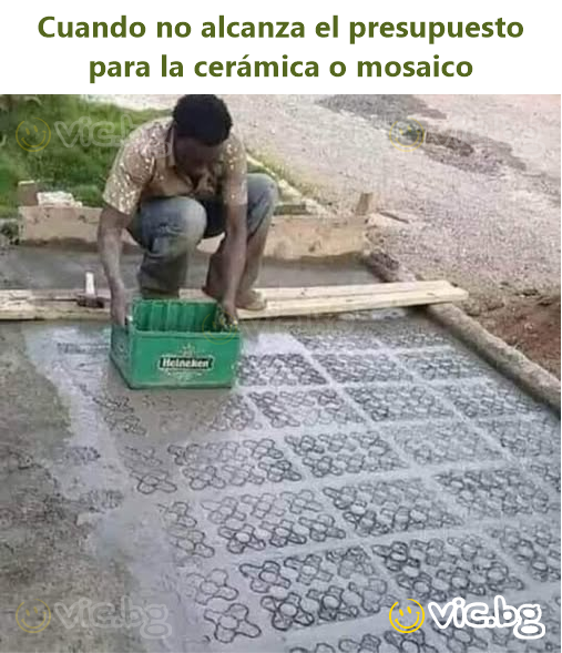 Cuando no alcanza el presupuesto para la cerámica o mosaico