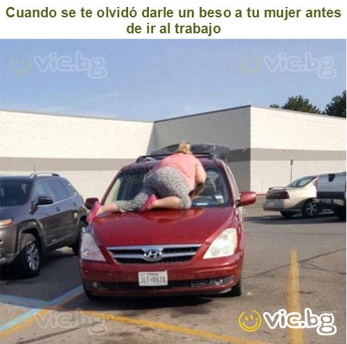 Cuando se te olvidó darle un beso a tu mujer antes de ir al trabajo