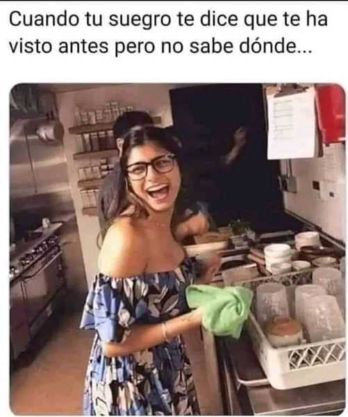 Cuando tu suegro te dice que te ha visto antes pero no sabe dónde...