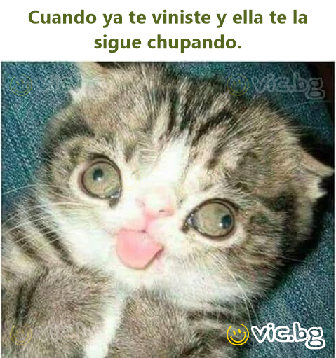 Cuando ya te viniste y ella te la sigue chupando.