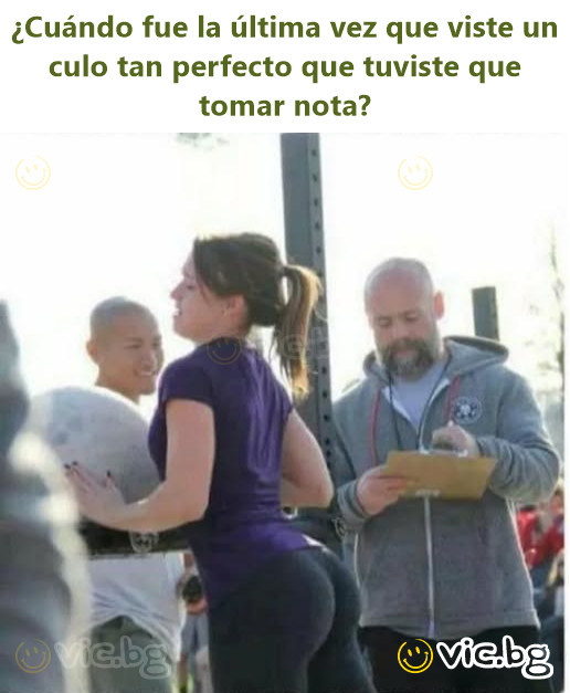 ¿Cuándo fue la última vez que viste un culo tan perfecto que tuviste que tomar nota?