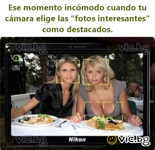 Ese momento incómodo cuando tu cámara elige las “fotos interesantes” como destacados.