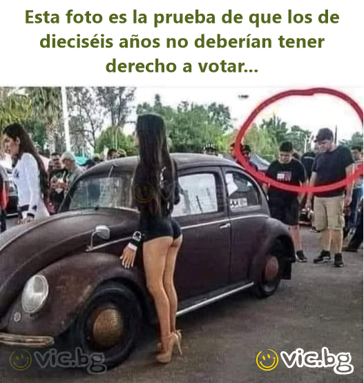 Esta foto es la prueba de que los de dieciséis años no deberían tener derecho a votar...