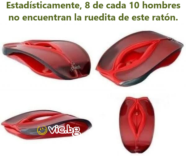 Estadísticamente, 8 de cada 10 hombres no encuentran la ruedita de este ratón.