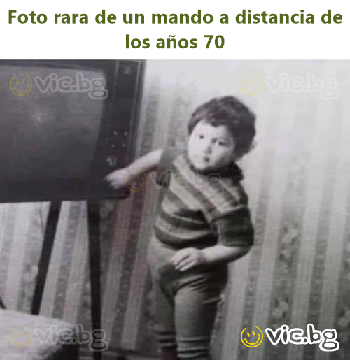 Foto rara de un mando a distancia de los años 70