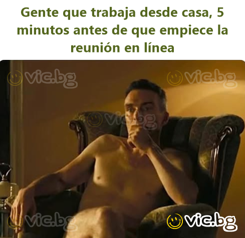 Gente que trabaja desde casa, 5 minutos antes de que empiece la reunión en línea