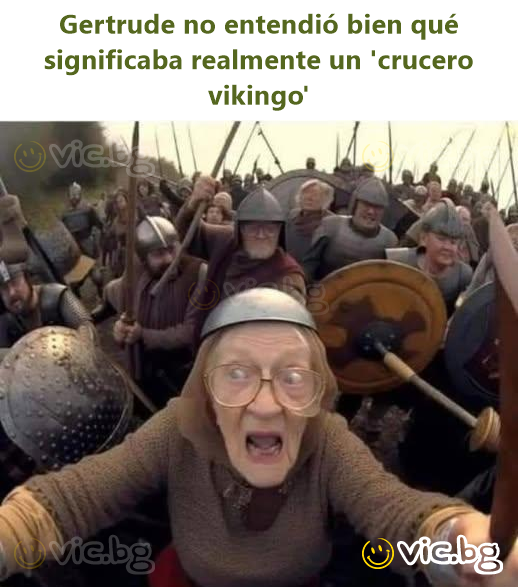 Gertrude no entendió bien qué significaba realmente un 'crucero vikingo'