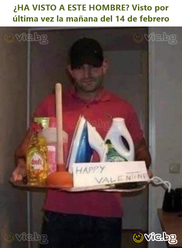 ¿HA VISTO A ESTE HOMBRE? Visto por última vez la mañana del 14 de febrero