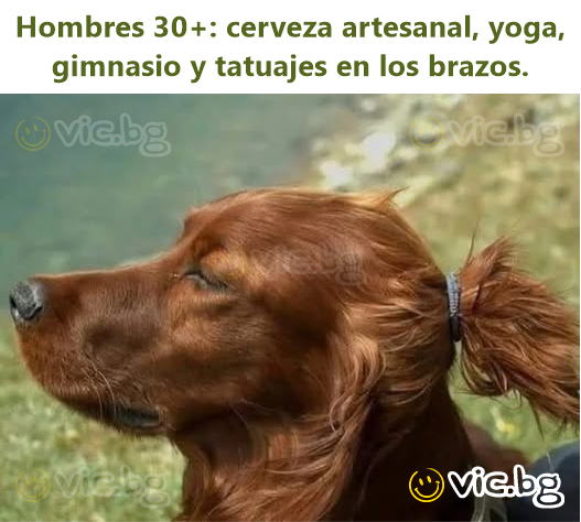 Hombres 30+: cerveza artesanal, yoga, gimnasio y tatuajes en los brazos.