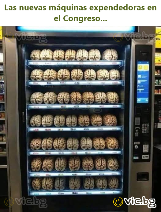 Las nuevas máquinas expendedoras en el Congreso...