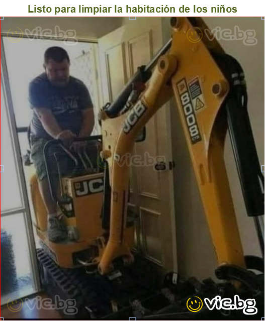 Listo para limpiar la habitación de los niños